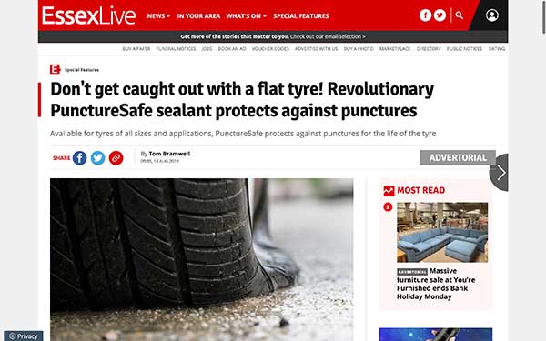 Apple Daily HK - Puncturesafe Article